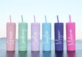 Personalized Tumbler with Lid and Straw, Custom Skinny Tumbler, Pastel Matte Cup, Bridesmaids Gifts, Bridesmaid Proposal, Bridal Shower Gift product logo