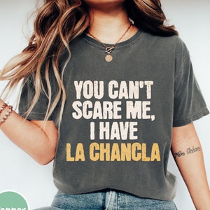 Comfort Colors® La Chancla Shirt, Spanish Halloween Tee, Latina Shirt, Halloween Mama Shirt, Halloween Latina Mom Shirt, Halloween Shirt