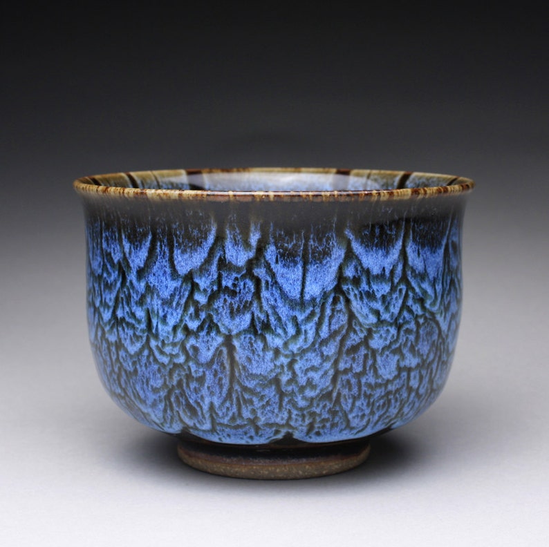 Handmade matcha chawan tea bowl ceramic bowl with black Etsy