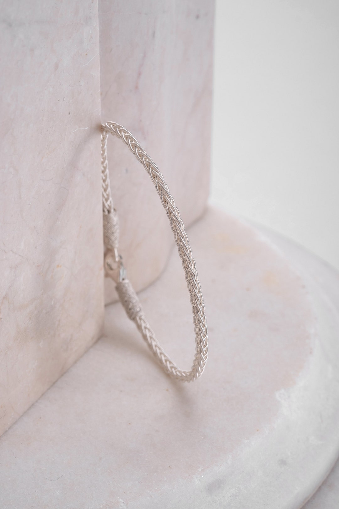 Thin Wrap Crochet Bracelet Hand Weave Bracelet for Mom Elegant Wife