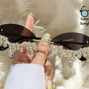 Stylish Rimless Sunglass | Outdoor Fashionable Accessories | Women's Eyewear