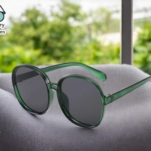 Round Frame Sunglasses | Retro Oversized Glasses | Fashionable Outdoor Fashion Shades | Unisex Bohemian Hippie Accessory