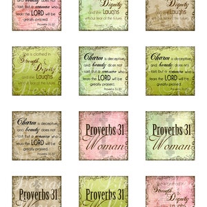 NEW ~ Instant Download - PROVERBS 31 Woman (2) Christian Scripture (1 X ...