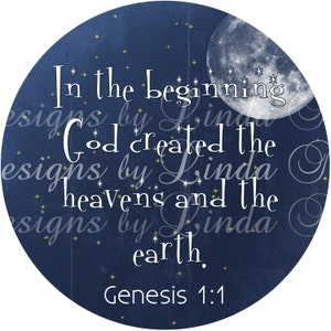 Instant Download - Christian Scripture 3 (1 Inch Round) Images Digital ...