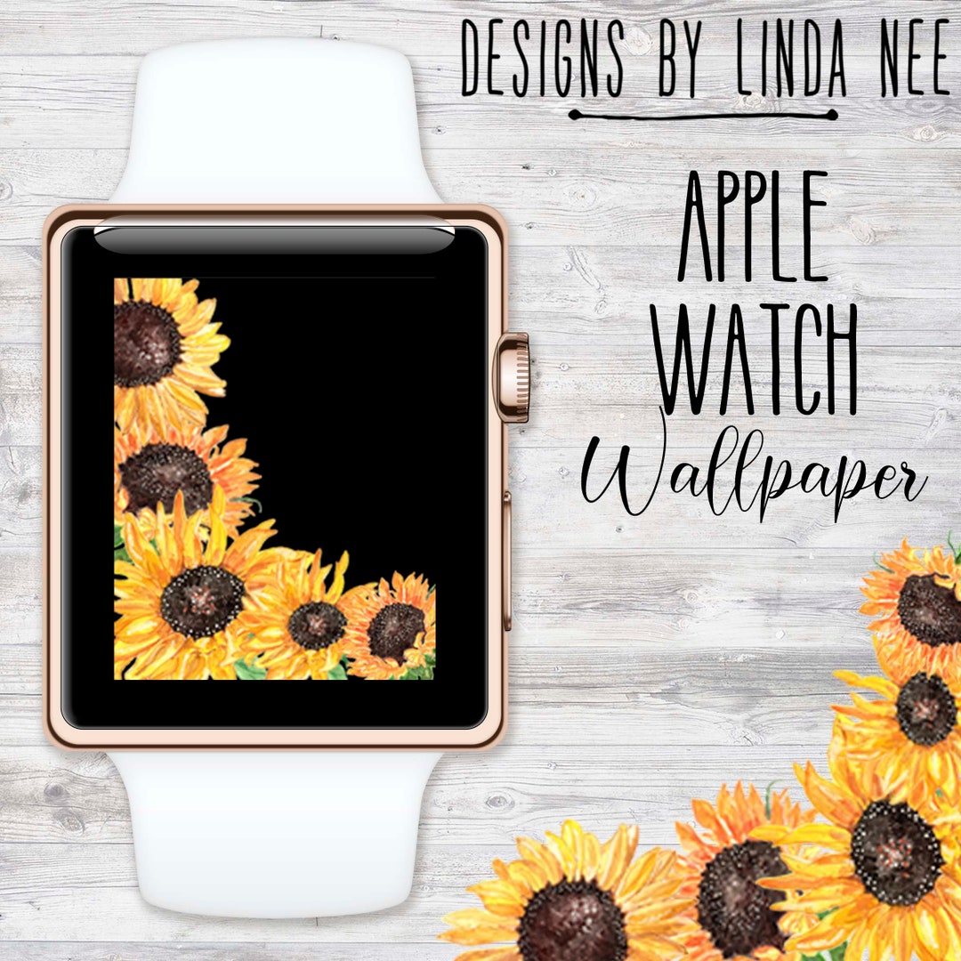 Sunflower Apple Watch Wallpaper Sunflower Wallpaper for Apple Etsy