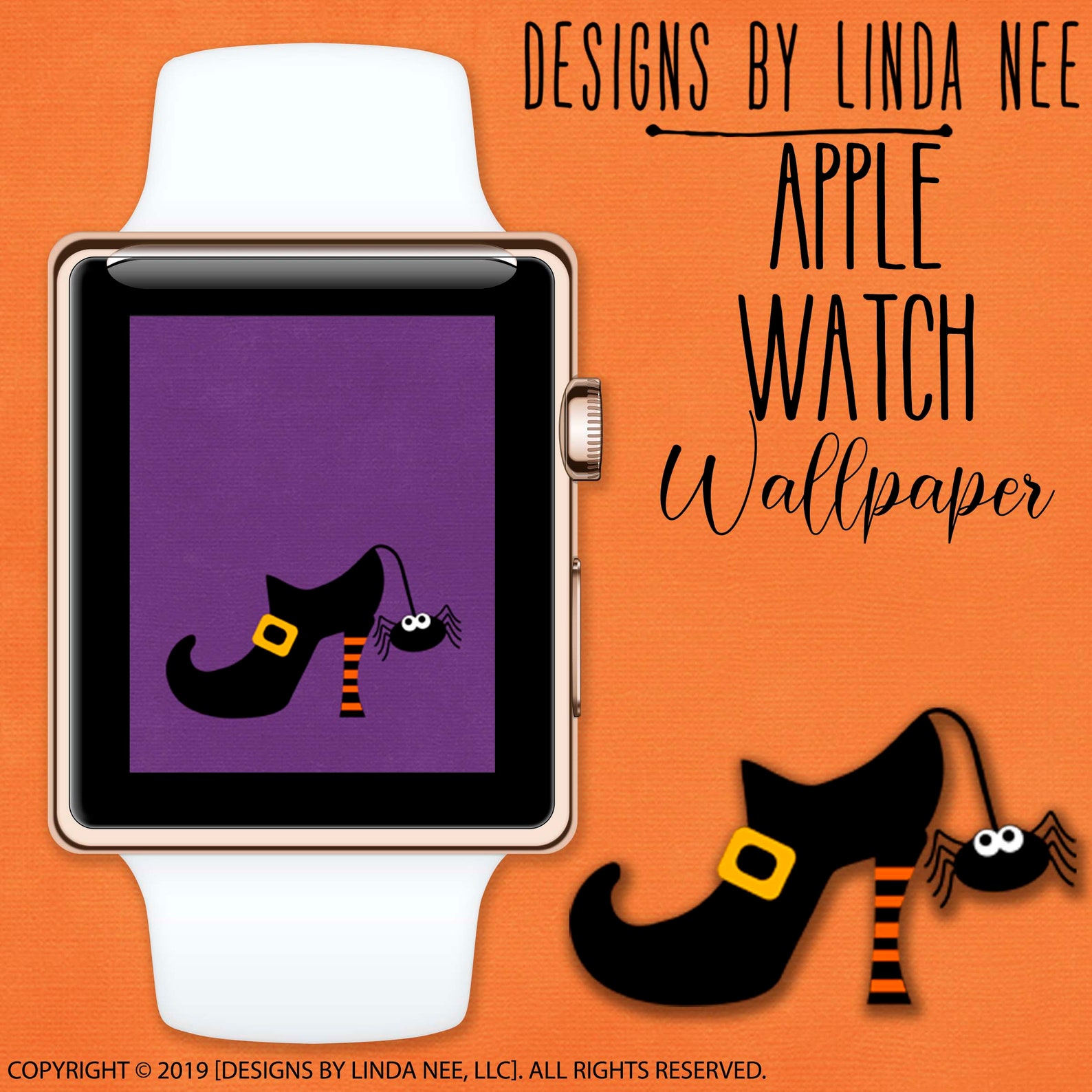 Apple Watch Wallpaper Apple Watch Face Witch Shoe Wallpaper Etsy