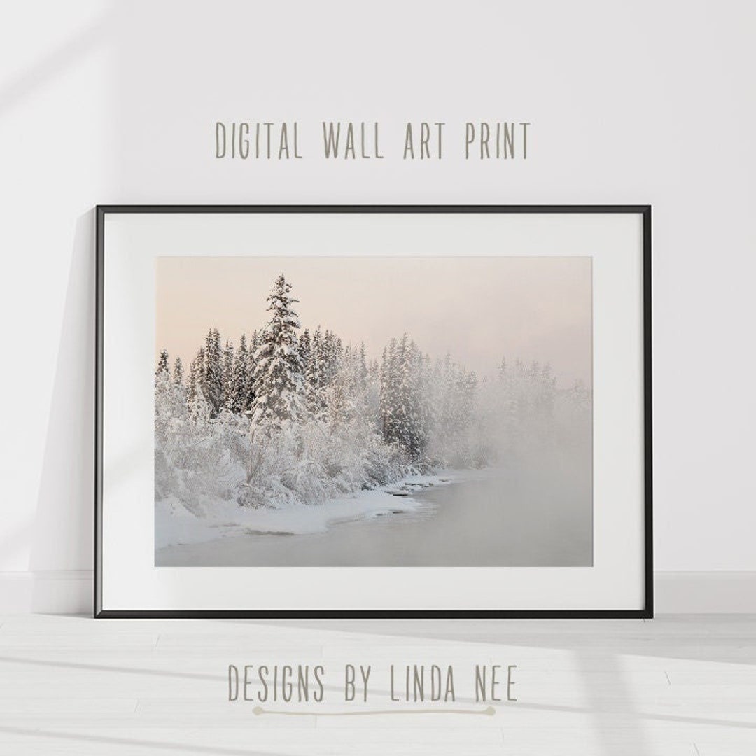Winter Photography Digital Print | Tree Landscape | Printable Wall Art ...