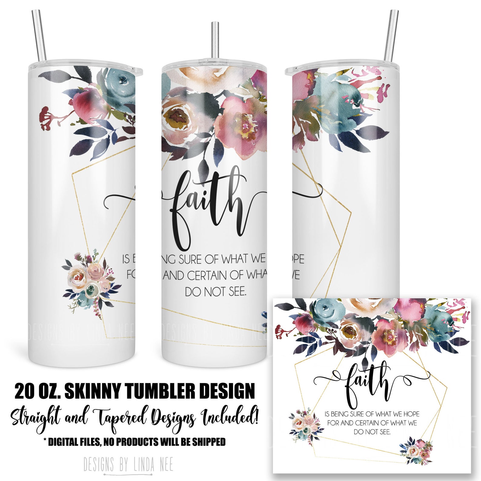 Faith Bible Verse Tumbler Scripture Tumbler Wrap Christian Etsy