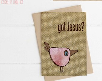 Printable Got Jesus Greeting Card Digital Download Christian Card Instant Download Bible Verse Bookmarks Spiritual Note Card Scripture GCH11