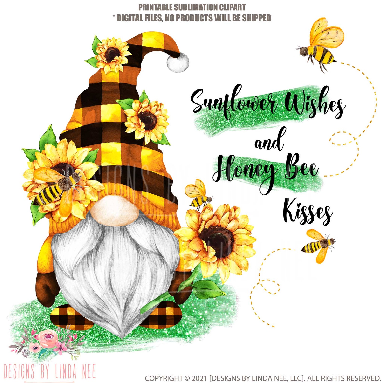Sunflower gnome png gnome digital download clipart png  etsy