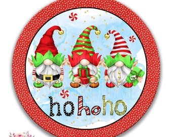 Christmas Elf Gnome Sign PNG, Digital Download, DIY Christmas Decor, Xmas, Printable Sublimation Graphic, Wall Art Door Hanger Art 5-XMS017