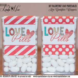 Tic Tac Love Pills Valentine - Printbare Wrapper - Partypakket - Craft Fair - Gunsten - Quote - Party Favors - Snoep - Tic Tacs - Label
