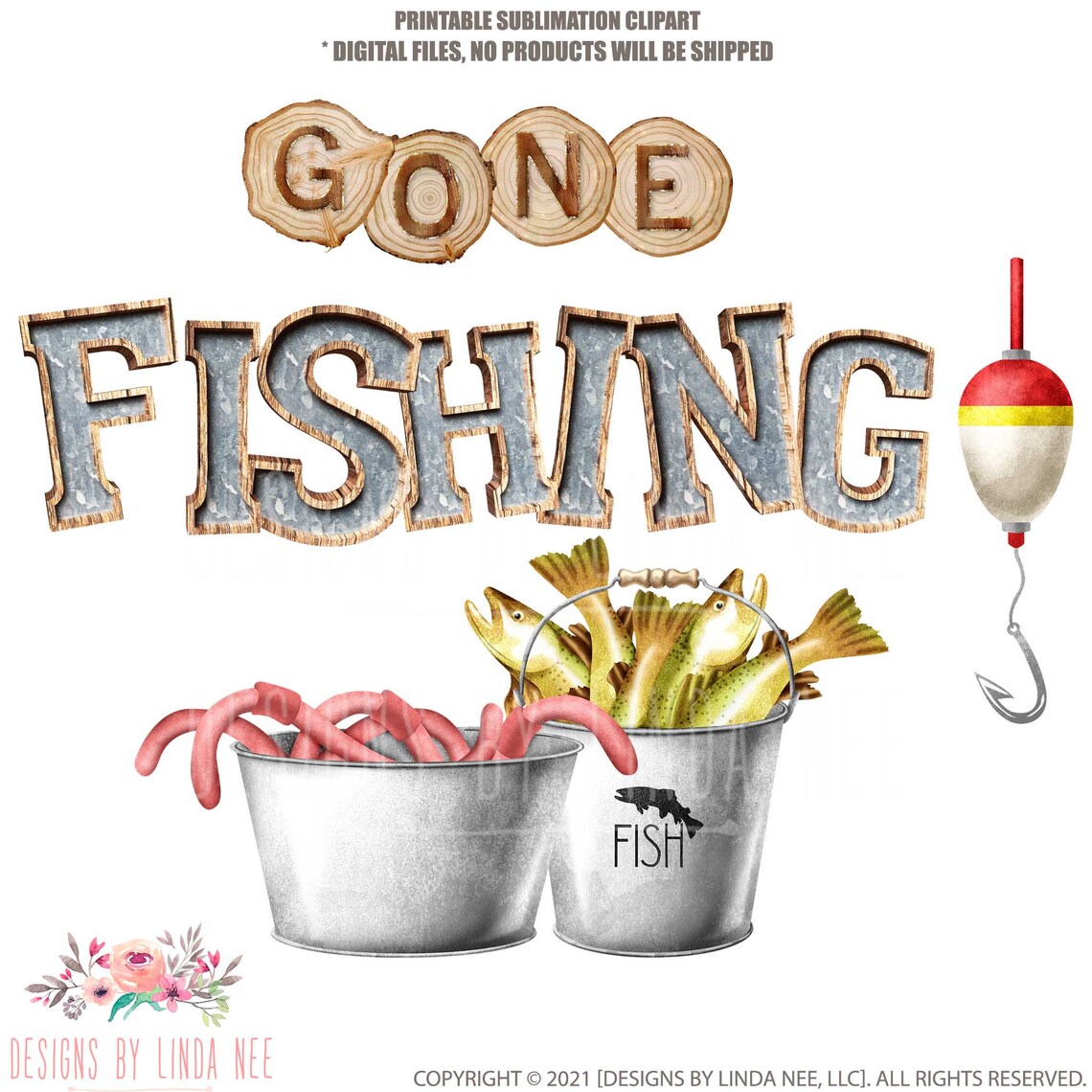 Gone Fishing PNG Fishing Clipart Angler PNG Fishing Digital - Etsy