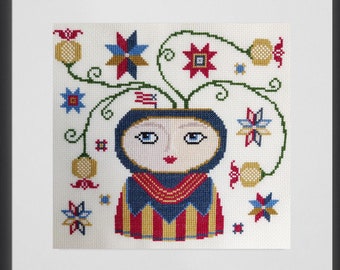 Well hello Ruby - PDF digital Cross Stitch pattern S001