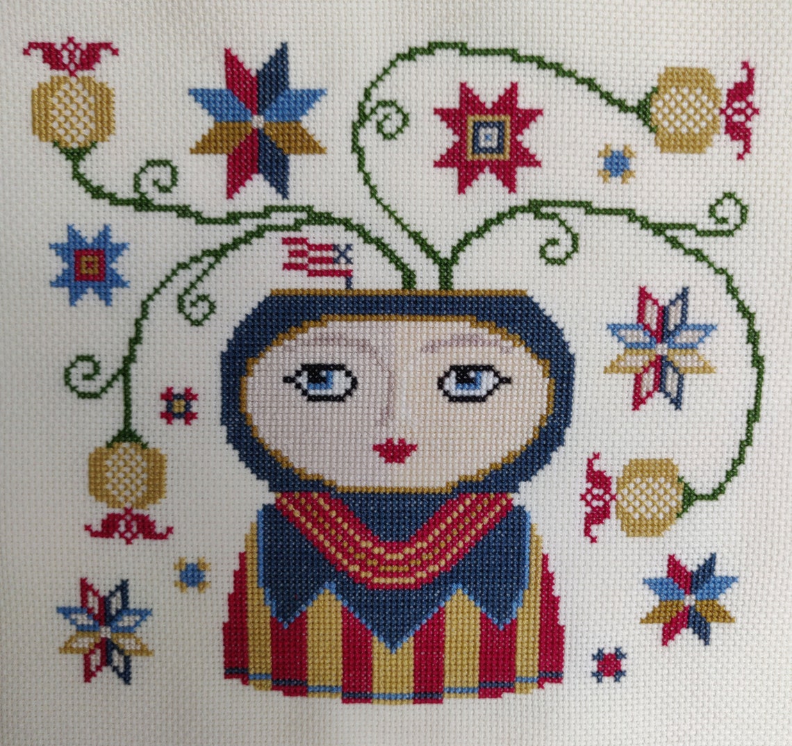 Well Hello Ruby - PDF Digital Cross Stitch Pattern S001 - Etsy