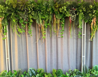 Faux plant garland with succulent and fern, wedding greenery, artificial restaurant greenery, fireplace greenery, real touch garland