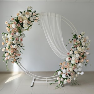 Hochzeit Seidenbogen Blumen, Rosenbogen Hintergrund, faux Blume Bogenständer, Brautpartydekor, Gangdekor, Blumengirlanden, künstliche Rosen