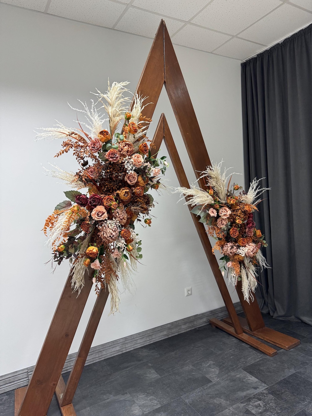 Wedding Terracotta Arch Swag, Rustic Floral Arch, Wedding Altar Flower ...