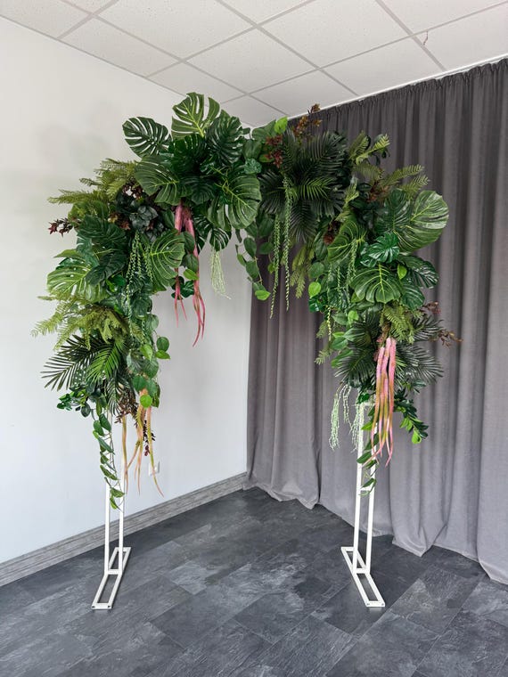 Monstera Arrangement, Palm Leaf Swag, Restaurant Greenery Archway, Tropical  Holiday Decorations, Fake Plants Beach Wedding Decorations - Etsy
