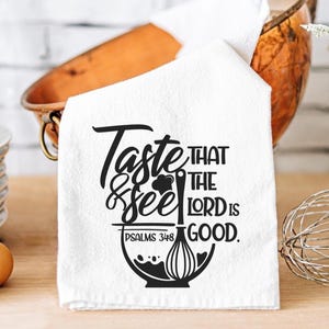 Christian Tea Towel, Bible Verse Kitchen Towel, Inspirational Home Decor, Religious Tea Towel, Christian Dish Towel, Bridal Shower Gift