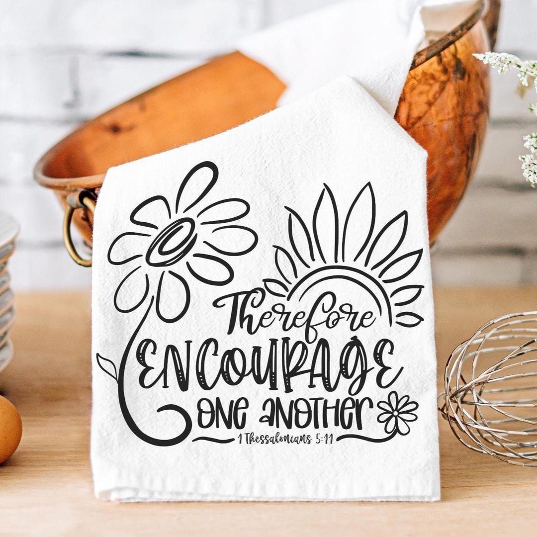 Bible Verse Tea Towel: Christian Scripture Flour Sack Dish Cloth - Etsy