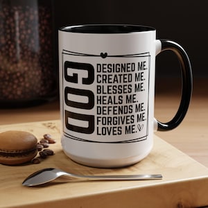 Christian Mug, Ceramic Religious Cup, Bible Verses, Christian Coffee Mug, Christian gift idea, Mom gift, Inspirationial Gift