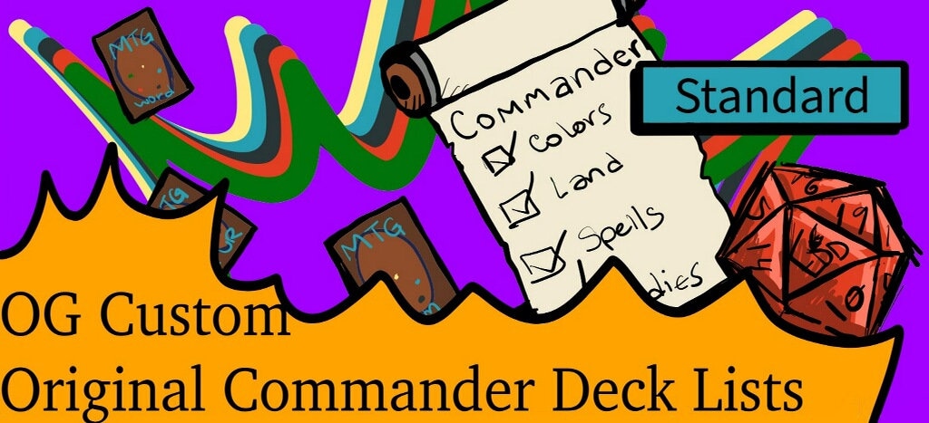Standard Original Commander Decklist Service. - Etsy