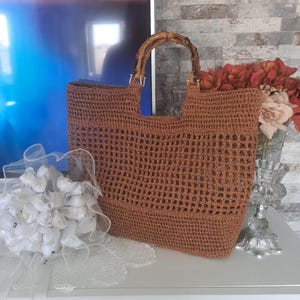 Borsa fatta a mano Borsa da spiaggia estiva Borsa da spiaggia in rafia di carta lucida fatta a mano Borsa da spiaggia estiva leggera Borsa da spiaggia in rafia di carta fatta a mano