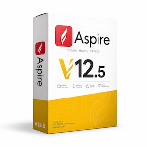 Vectric Aspire 12.5, logiciel de conception de trajectoires d'outils CNC, accès à vie, téléchargement instantané pour le fraisage CNC du bois et la modélisation 3D sur PC Windows