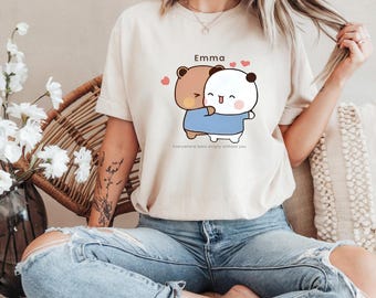 Personalized Bubu and Dudu Couple Shirt – Cute Matching Love T-Shirt for Him and Her