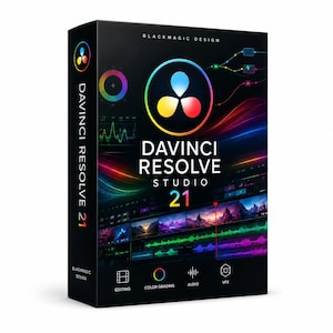 DaVinci Resolve Studio 21 Vollversion Professionelle Videobearbeitungs- und Farbkorrektursoftware Sofortiger Download Lebenslanger Zugriff Windows Mac