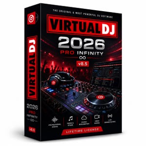 Virtual DJ 2026 Pro Infinity v8.5 Volledige versie Professionele DJ-mixsoftware Levenslange toegang Direct downloaden voor Windows Mac