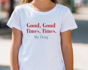 Camiseta juvenil personalizada: divertida camiseta gráfica con tu texto. Camiseta moderna para niños.