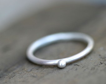 Pebble ring simple stacking ring (E0228)