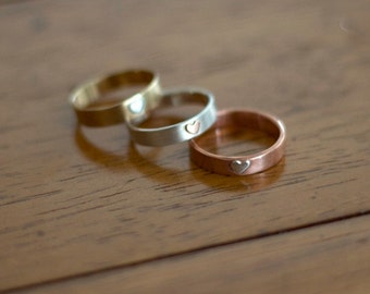 Heart wedding ring (E0543)