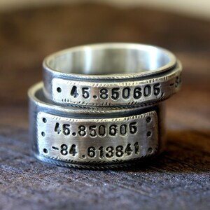 Wedding Ring Set personalized wedding bands E0280 image 4