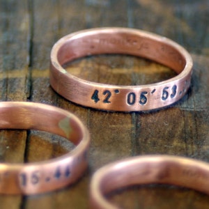 Custom ring copper band E0187 image 2