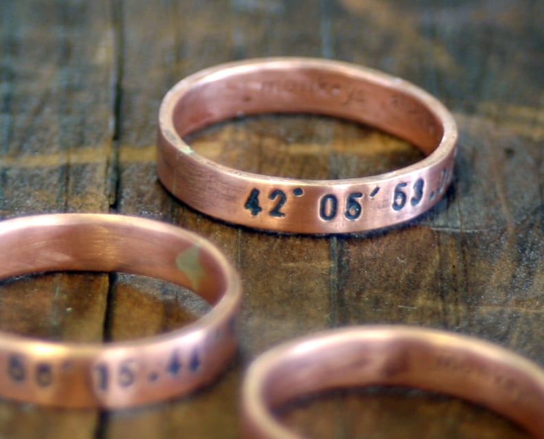 Custom ring copper band E0187 image 2
