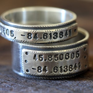 Wedding Ring Set personalized wedding bands E0280 image 5