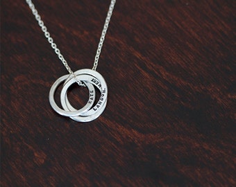 Silver Trinity Necklace (E0337)