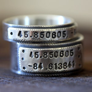 Wedding Ring Set personalized wedding bands E0280 image 3