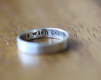 Sterling Secret Message Ring Sterling Silver (E0335)