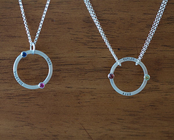 ☆ENGBROX☆ silver925 lovers heart pearl necklace EBNL24006S Personalized Planet Couples Sterling Silver Engraved