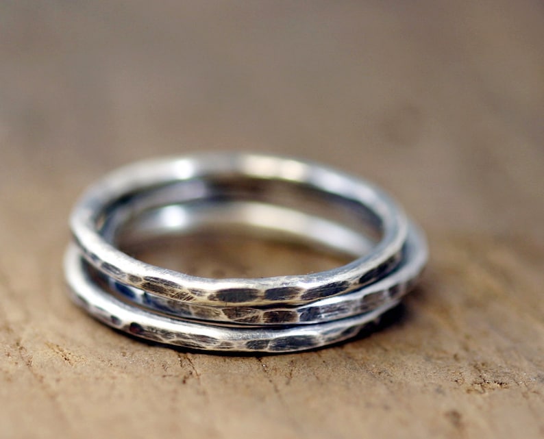 Hammered Stacking Ring