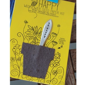 Bee Happy Wildflower zaad papier Kit (E0426)