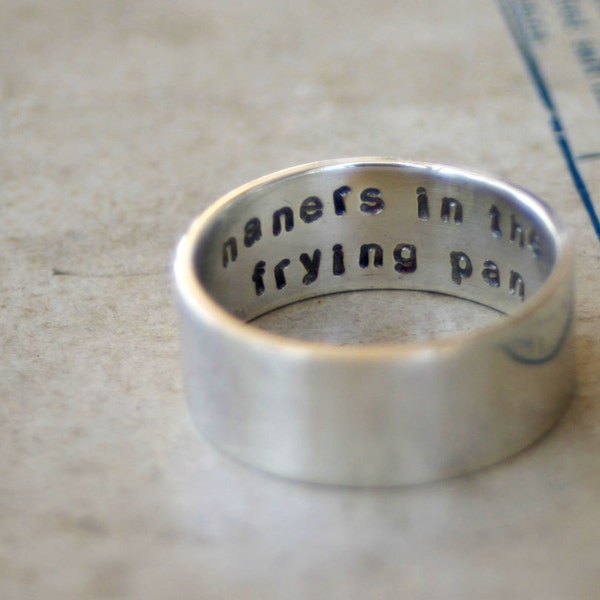 Secret Message Ring Sterling Silver (E0250)