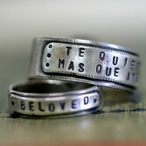 Sterling Silver Personalized Mens Ring Band E0260 image 3