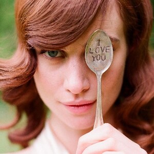 Hochzeit Foto-Prop gestempelt Besteck Garten Marker (E0277)