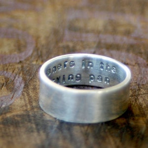 Secret Message Ring Sterling Silver E0250 image 2