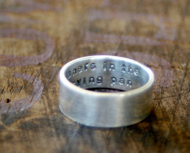 Secret Message Ring Sterling Silver E0250 image 2